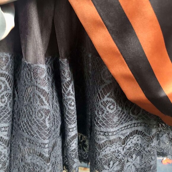 Jeet Vintage Silk Satin Gown | Lace Trim Mesh Lined | Size 6 - Picture 4 of 8